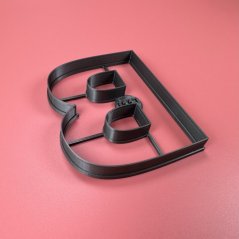 Wykrawarka/forma w kształcie litery B (10 cm)