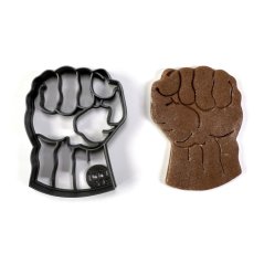 Foremka/wykrawaczka do ciastek w kształcie pięści superbohatera