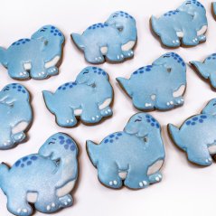 Foremka/wykrojnik w kształcie dinozaura brontozaura (kształt w rozmiarze dziecięcym)