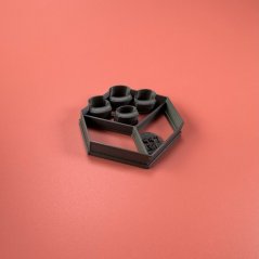 2x2 kocka zo stavebnice vykrajovačka/formička