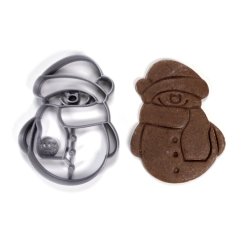 Bałwanek z czapką i szalikiem foremka/forma do ciastek