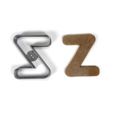 Wykrawacz/forma do wycinania liter Z o zaokrąglonych krawędziach (7 cm)