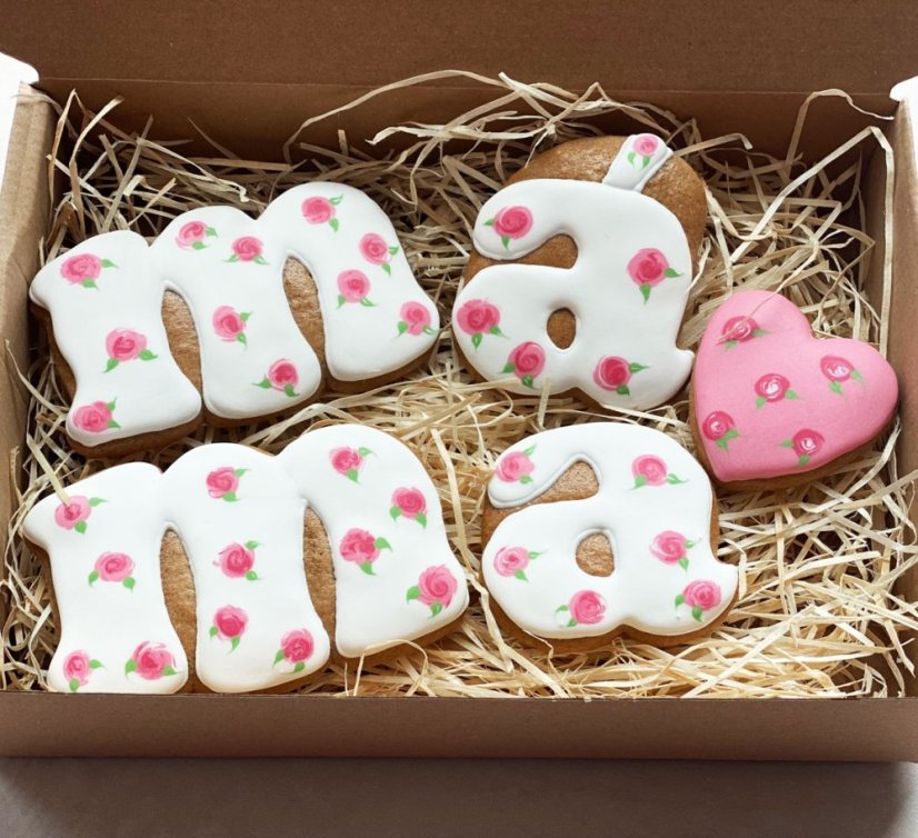 Nápis máma vykrajovátko/formička