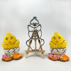 Kuřátko s nožičkama skládačka vykrajovátko/formička