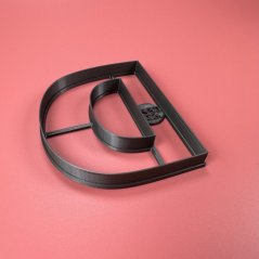 Wykrawarka/forma w kształcie litery D (10 cm)