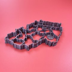 Mapa České republiky vykrajovátko/formička