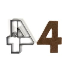 Číslo 4 (11cm) vykrajovátko/formička
