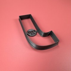 Písmeno J (10cm) vykrajovátko/formička