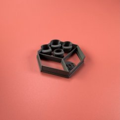 2x2 kostka ze stavebnice vykrajovátko/formička