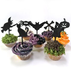 Halloweenske zápichy sada 2, 7 kusov