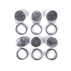 5+1 Akční vánoční set razítek s vykrajovátky č.4