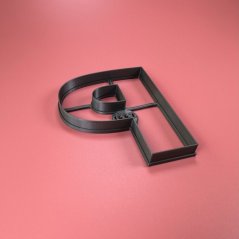 Wykrawarka/forma w kształcie litery P (10 cm)