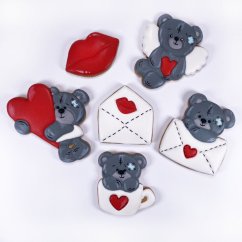 Obálka s bozkom vykrajovačka/formička