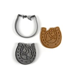 Kůň v podkově dvoudílné vykrajovátko s razítkem