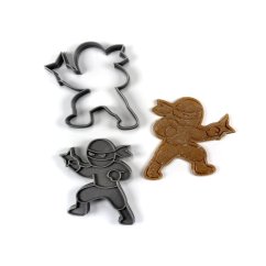 Ninja s hvězdicí dvoudílné vykrajovátko s razítkem