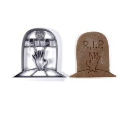 Náhrobek se zombie rukou vykrajovátko/formička