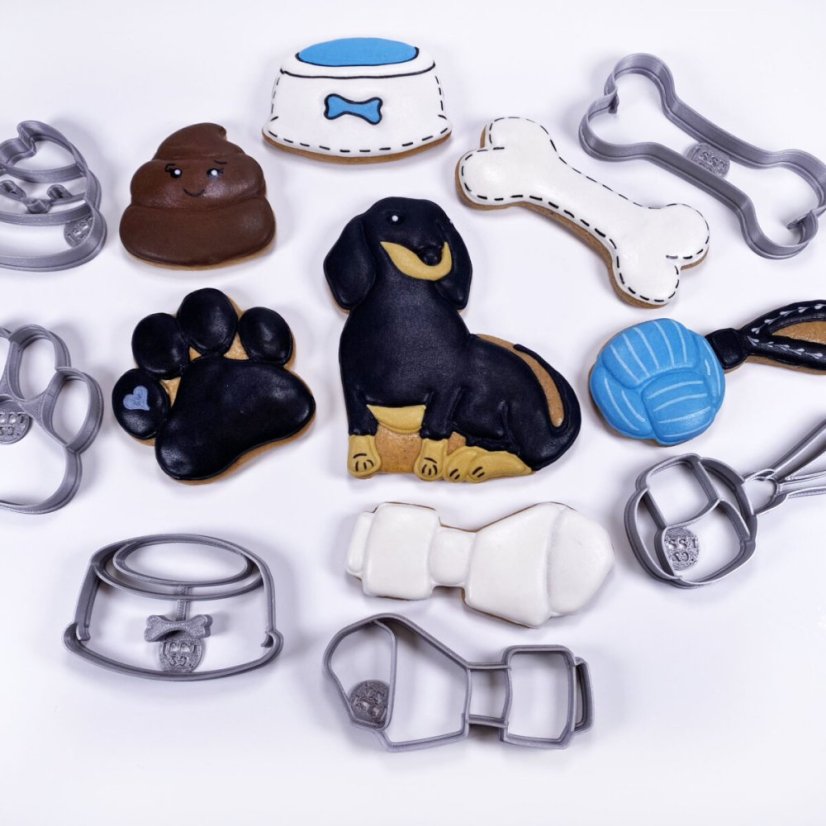 Foremka/wykrawaczka do ciastek w kształcie łapy psa