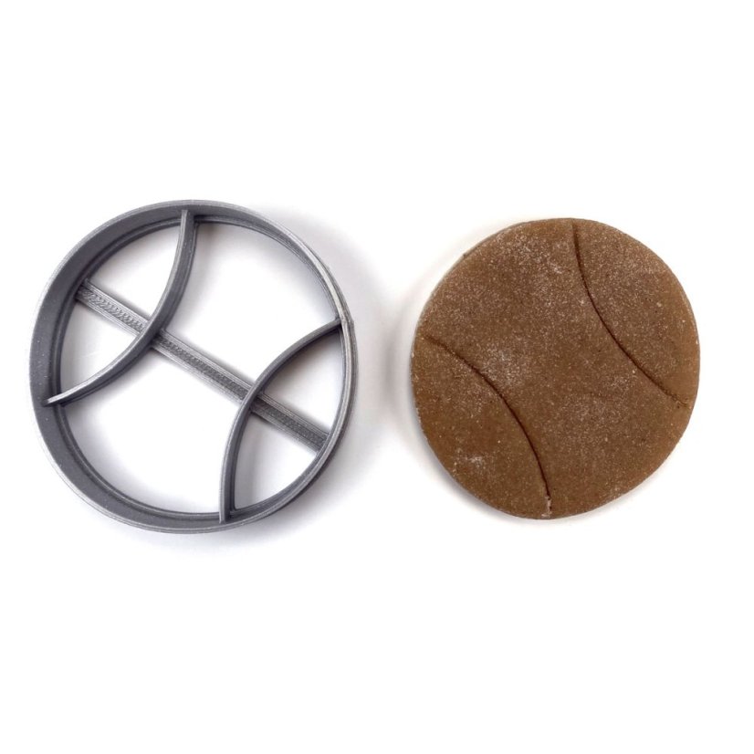 Foremka/wykrawaczka do ciastek w kształcie piłki baseballowej