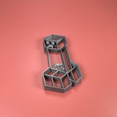 Zelená příšera z videohry vykrajovátko/formička