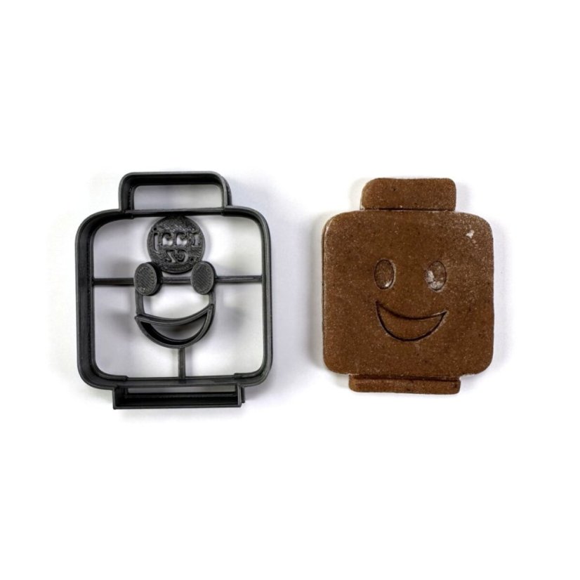 Hlava panáčka ze stavebnice vykrajovátko/formička