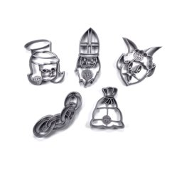 4+1 Akční mikulášský set hlav vykrajovátek/formiček č.3