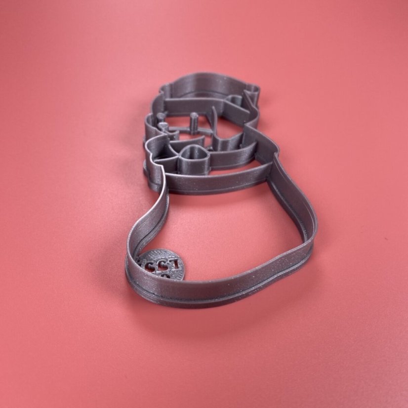 Pies w foremce do ciastek w kształcie skarpetki