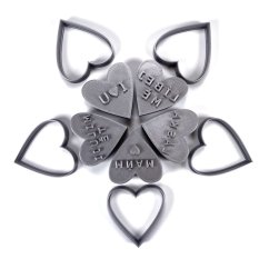 4+1 Akční valentýnský set razítek s vykrajovátky č.2