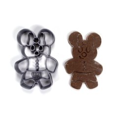 Foremka/wykrawaczka do ciastek w kształcie animowanej myszki z piernika