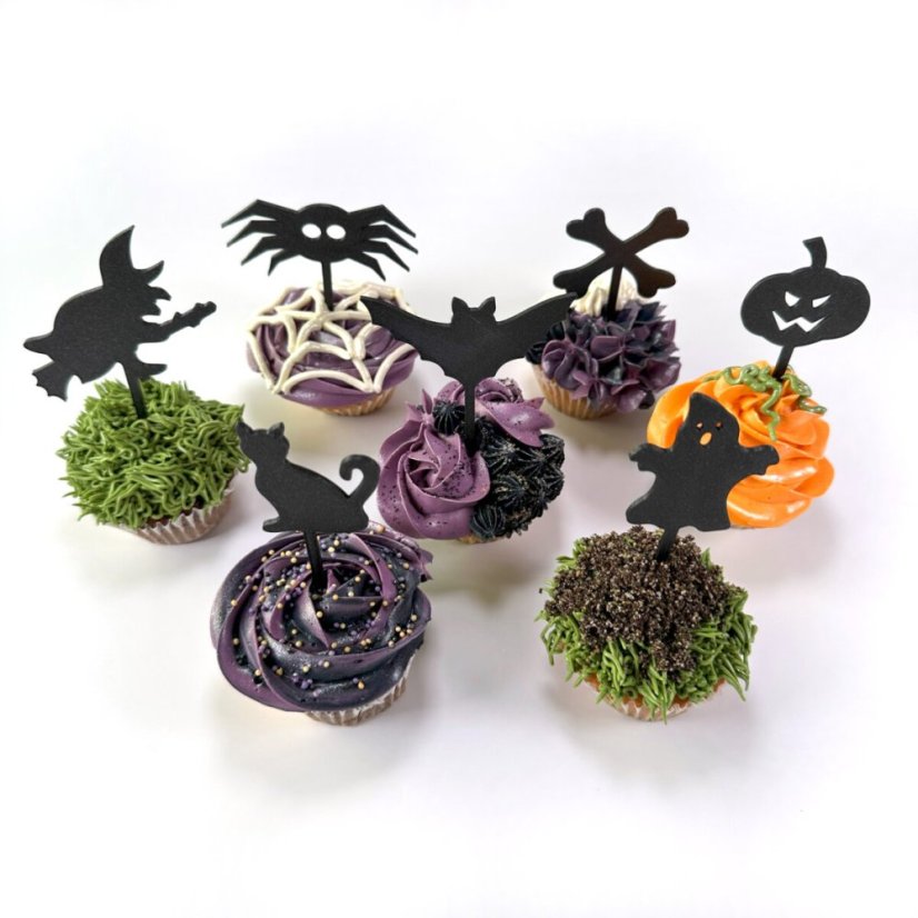 Halloweenské zápichy sada 2, 7 kusů