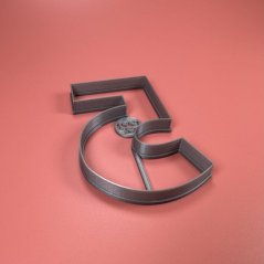 Číslo 5 (11cm) vykrajovátko/formička