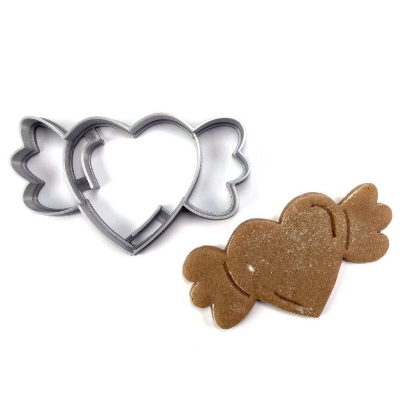 Srdce s křídly vykrajovátko/formička