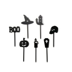 Halloweenské zápichy sada 1, 7 kusů