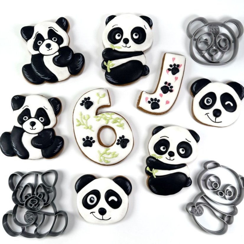 Hlava pandy vykrajovátko/formička