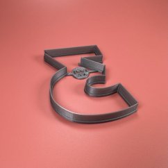 Číslo 3 (11cm) vykrajovátko/formička