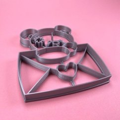 Medvídek s obálkou vykrajovátko/formička