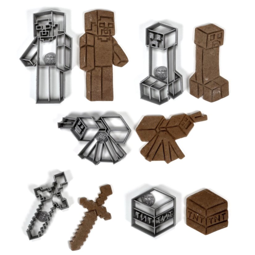 Akční set vykrajovátek/formiček Tvořivá kostičkovaná PC hra