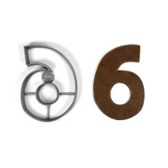 Číslo 6 (11cm) vykrajovátko/formička