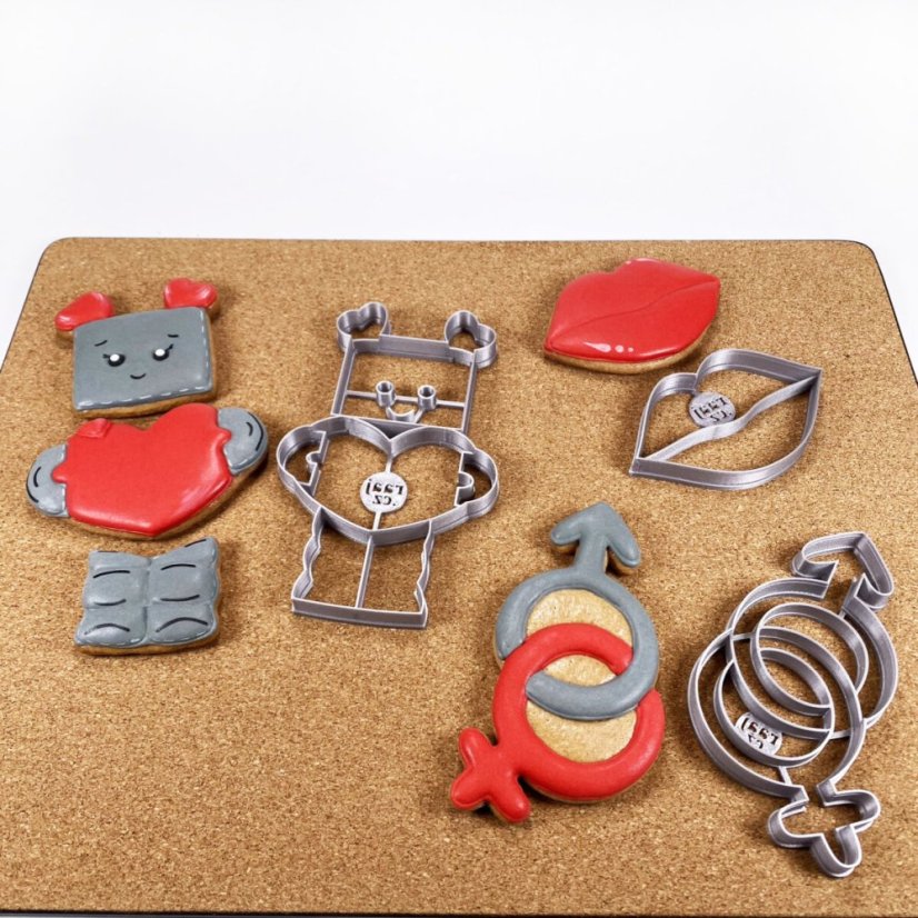 Symboly Venuša a Mars vykrajovačka/formička