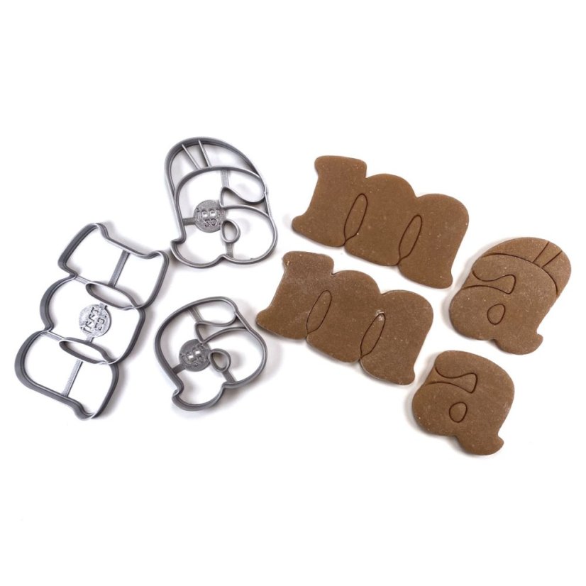 Nápis máma vykrajovátko/formička