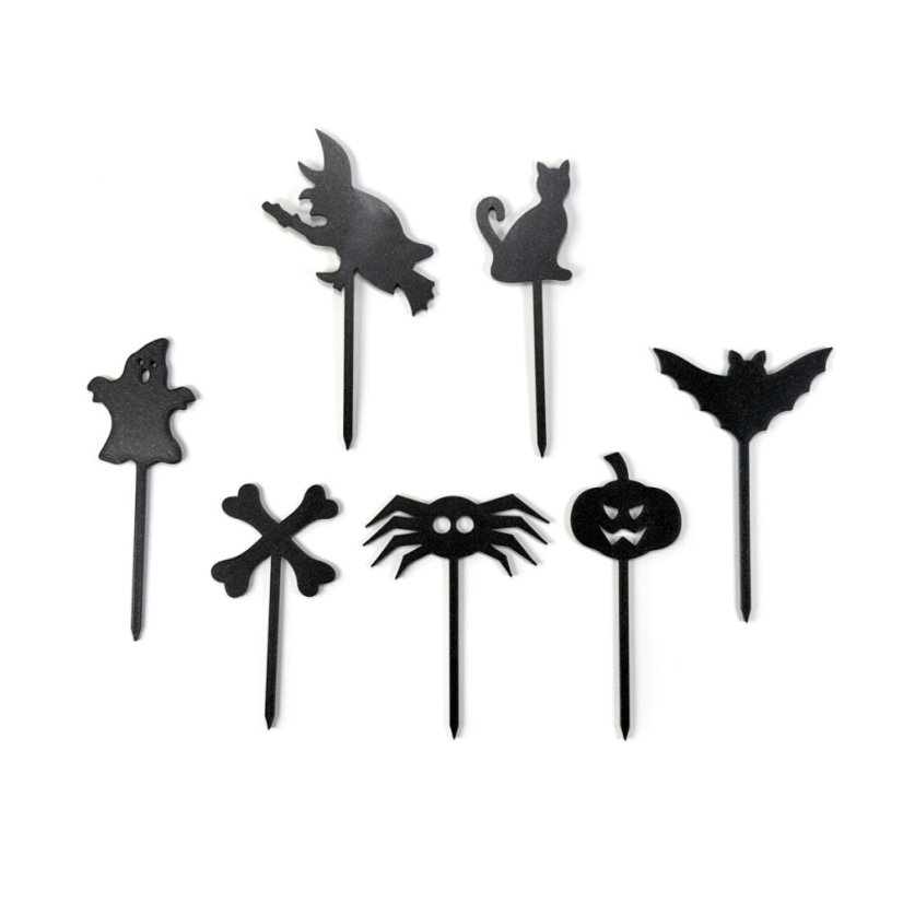 Halloweenské zápichy sada 2, 7 kusů