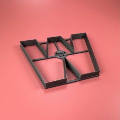 Wykrawarka/forma w kształcie litery W (10 cm)
