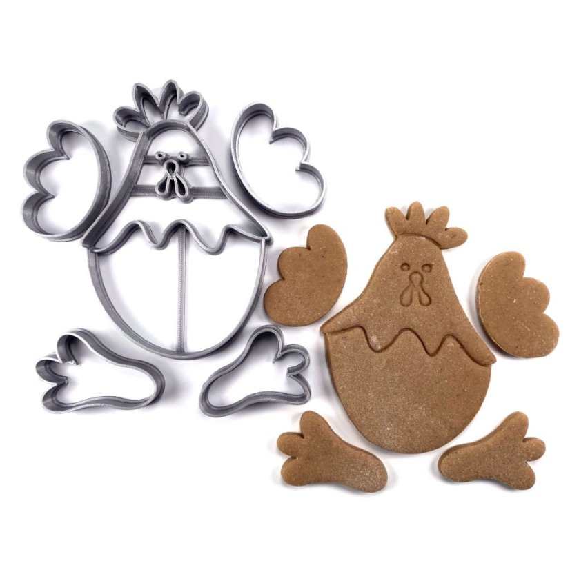 Foremka/wycinak do puzzli w kształcie kurczaka