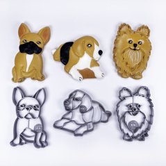 Francouzský buldoček vykrajovátko/formička