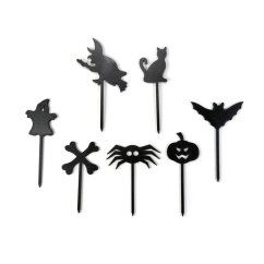 Halloweenské zápichy sada 2, 7 kusů