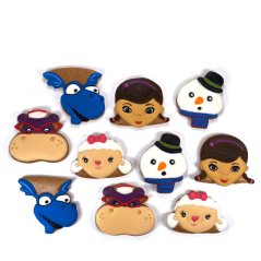 Snehuliak z rozprávky o doktorke, ktorá sa stará o plyšové hračky vykrajovačka/formička