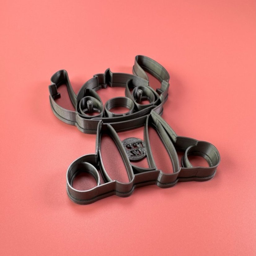 Niebieska foremka do ciastek w kształcie potwora