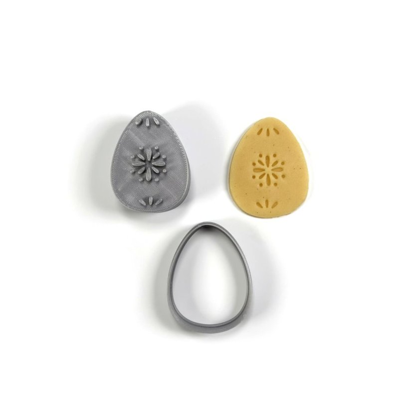 Velikonoční razítko vejce s motivem květu