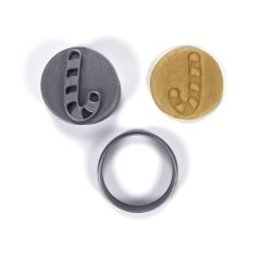 Vánoční cukrová hůl razítko s vykrajovátkem