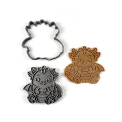 Roztomilý dráček dvoudílné vykrajovátko s razítkem