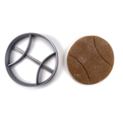 Foremka/wykrawaczka do ciastek w kształcie piłki baseballowej